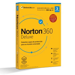 Norton 360 Deluxe 25 Go Antivirus + VPN + Contrôle parental - Version Espagnol