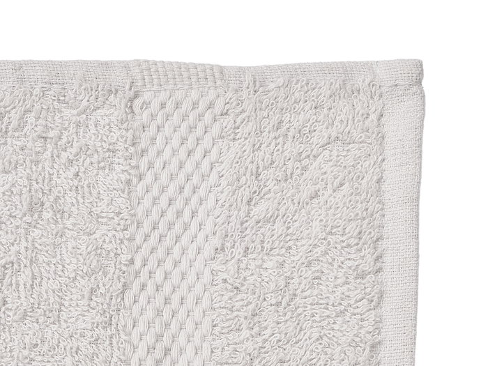 Berilo Toaille 70x130 cm Gris Clair en Coton et Polyester (Set de 12)