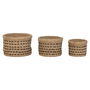 Panier décoratif Home ESPRIT Noir Naturel Jute Herbier marin (3 Pièces)