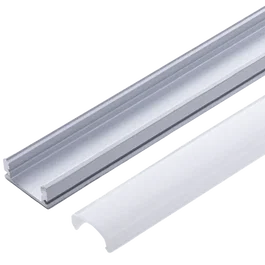BX3 Light Profilé aluminium pour bande LED - Diffuseur opale 1 mètre - Accessoire d'installation et de finition - Modèle BX3-A1707-1M