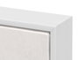 Giftdecor Tableau Toile Cadre Blanc Cercles 40x70 cm Assortis MDF Toile Plastique Bleu Blanc Gris Orange (Set de 3)