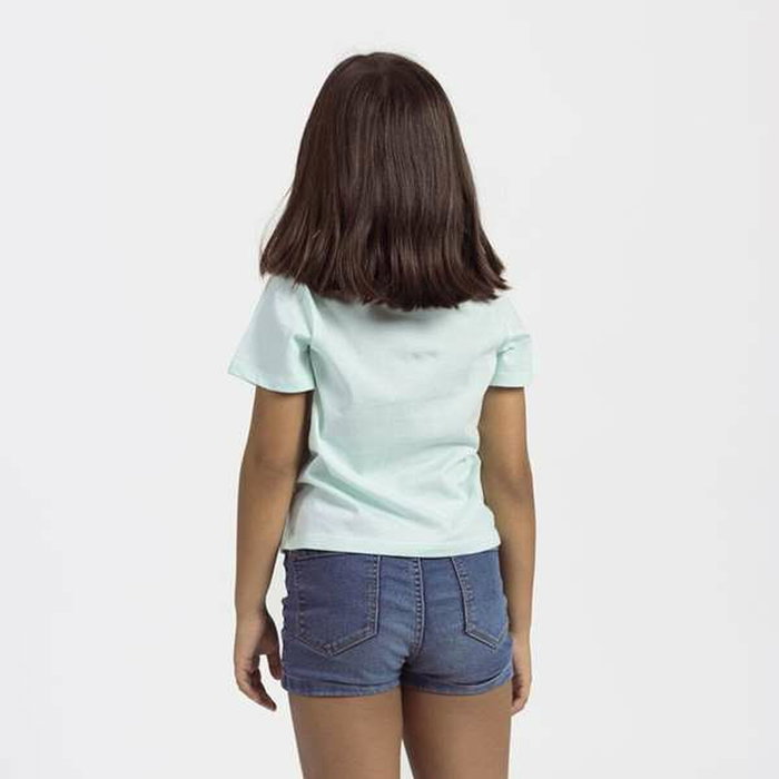 T shirt à manches courtes Enfant Stitch Vert Turquoise