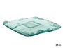 Giftdecor Centre de Table en Verre Carré Inca 28 cm Transparent (Set de 2)
