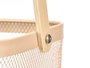 KINVARA Panier carré avec anse en bambou beige