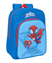 Safta Mochila infantil adapt.carro spidey - Sac à dos enfant Spider-Man adapté à la poussette 26 x 34 x 11 cm, 3 ans et plus