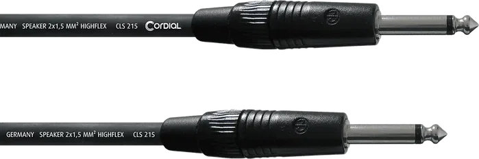 CORDIAL Câble Jack 3.5 mm Mâle 5 m pour Enceinte - Haut-Parleur CORDIAL Câble Jack 3.5 mm Mâle 5 m pour Enceinte - Haut-Parleur