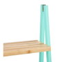 BERILO Étagère échelle 4 niveaux Bambou Menthe