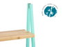 Berilo Étagère Escalier 4 Niveaux Bambou Menta Naturel 40 x 109 x 30 cm