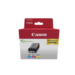 Canon Pack de 3 cartouches d'encre CLI-521 C/M/Y