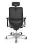 Piqueras y Crespo R65GCRP Chaise de Bureau Gris et Noir
