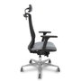 Piqueras y Crespo R65GCRP Chaise de Bureau Gris et Noir