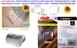 AVL FINST TOPE PUERTA ADH.METACRILM