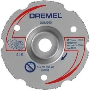 Dremel Disque de Tronçonnage Multi-usage DSM600 en Carbure pour Bois et Matériaux Tendres - Compatible Scie Compacte DSM20 Dremel Disque de Tronçonnage Multi-usage DSM600 en Carbure pour Bois et Matériaux Tendres - Compatible Scie Compacte DSM20