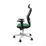 Piqueras y Crespo Chaise de Bureau avec Appui-tête 2D086N2 Vert émeraude