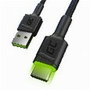 Green Cell KABGC06 Câble USB USB-C vers USB-A Noir et Vert 1,2 m