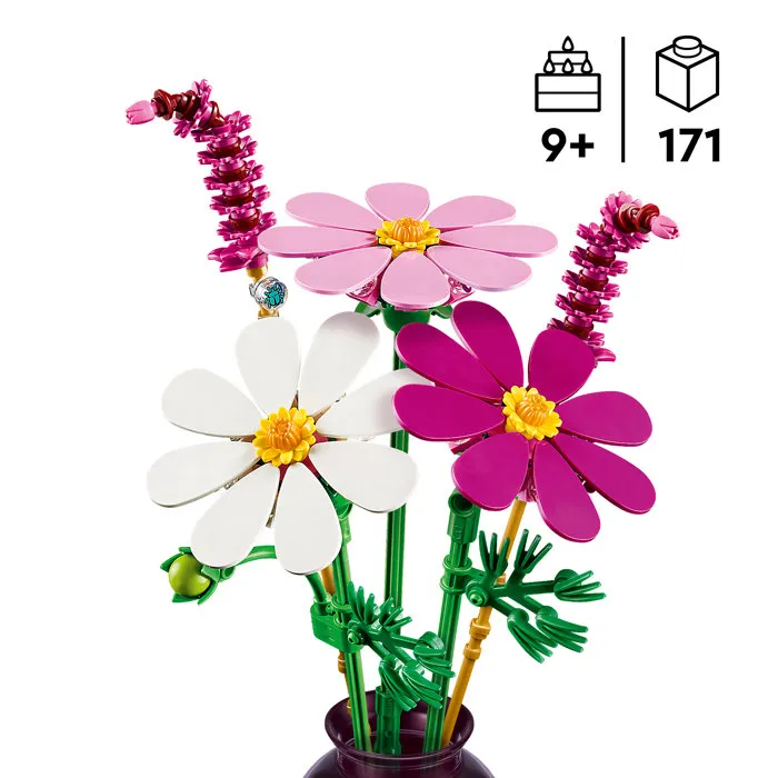 Lego LEGO Botanicals 11514 Les Cosmos - Set de Petit Bouquet Artificiel dès 9 ans - Décoration