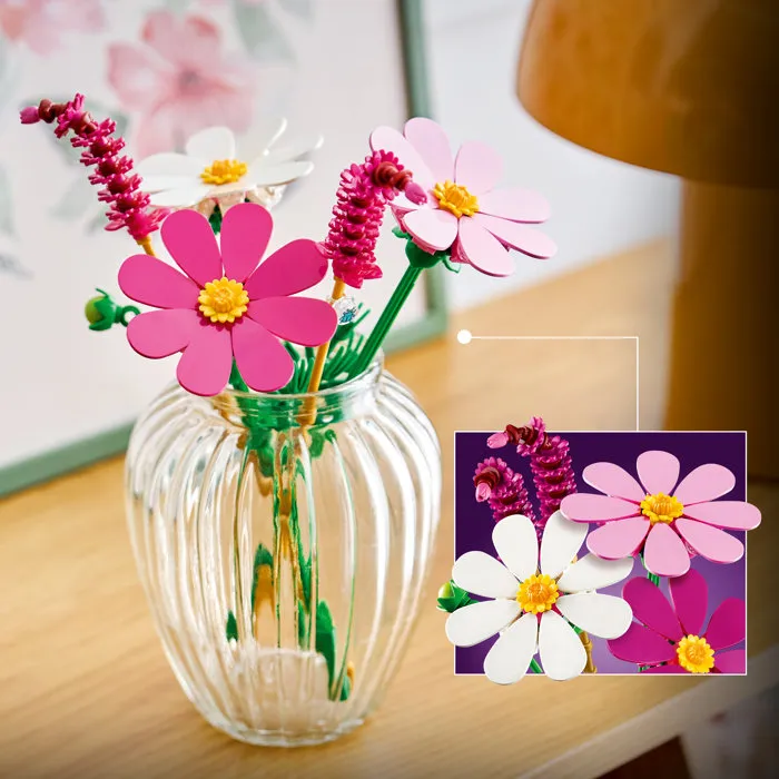 Lego LEGO Botanicals 11514 Les Cosmos - Set de Petit Bouquet Artificiel dès 9 ans - Décoration