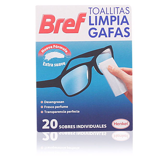 Bref Lingettes Nettoyantes pour Lunettes, 20 Unités