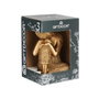 GIFTDECOR Bouddha assis de profil en résine doré 32cm