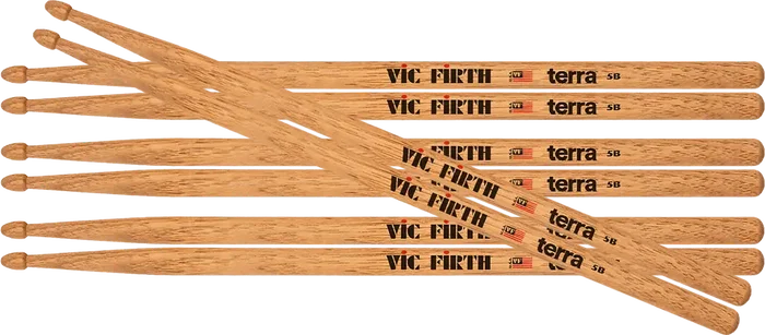 VICFIRTH American Classic Terra 5B Baquetas Pack de 4