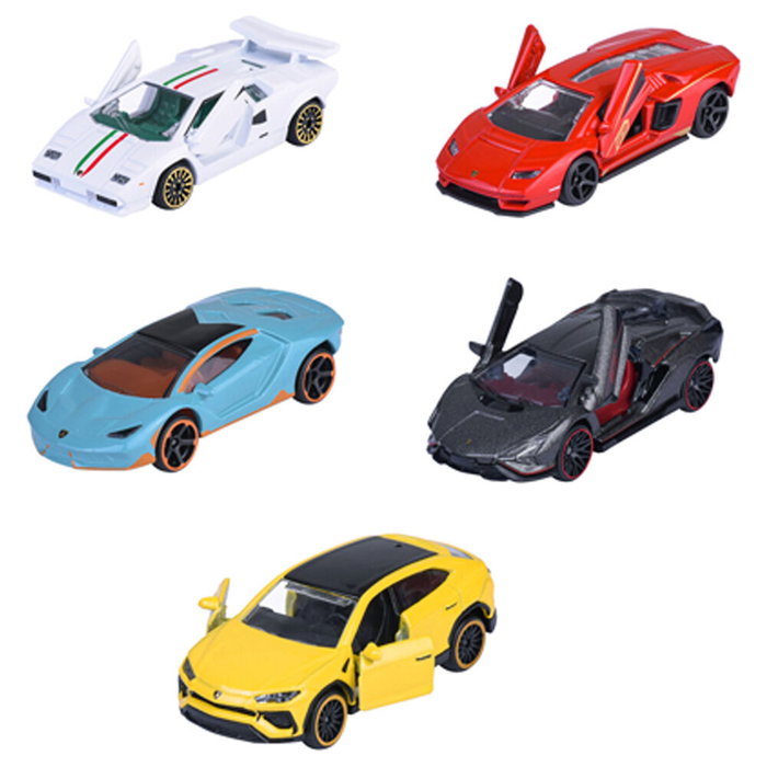 Majorette Coffret Cadeau 5 Véhicules Lamborghini - 2 Modèles Exclusifs