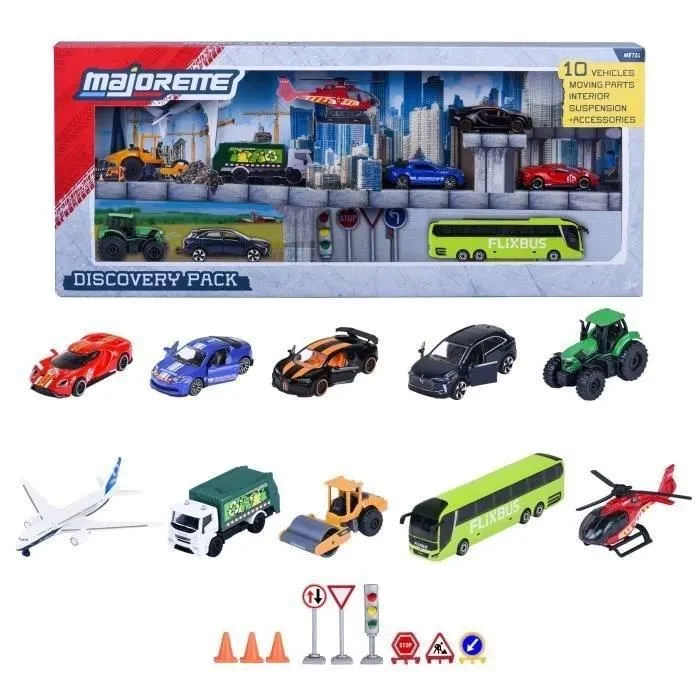 Majorette Coffret Cadeau 5 Voitures Lamborghini en Métal 1/64 - Modèles Miniatures avec Parties Ouvrantes - à Partir de 3 Ans Majorette Coffret Cadeau 5 Voitures Lamborghini en Métal 1/64 - Modèles Miniatures avec Parties Ouvrantes - à Partir de 3 Ans
