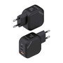 Chargeur mural Aisens ASCH-65W3P027-BK Noir Multicouleur 65 W
