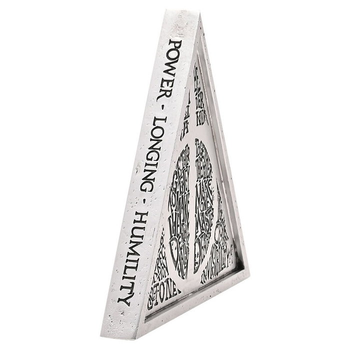 WIDDOP & CO Plaque Reliques de la Mort Harry Potter en résine avec finition brillante et détails sophistiqués