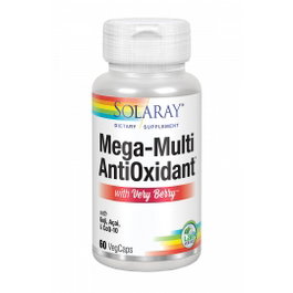SOLARAY Mega-Multi Antioxidant With Very Berry, 60 Capsules