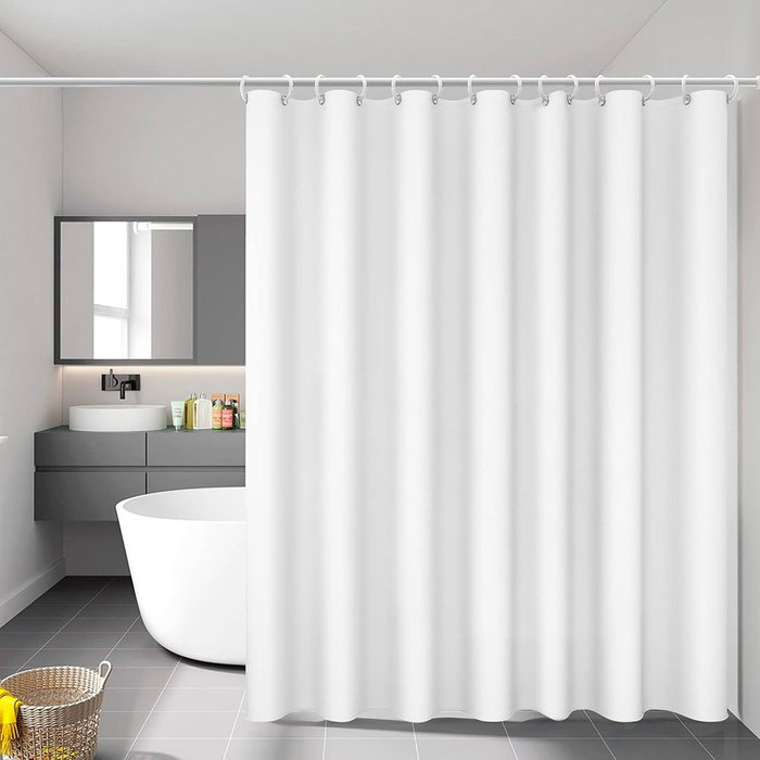 Rideau de Douche Exma Blanc PVC 140 x 180 cm Rideau de Douche Exma Blanc PVC 140 x 180 cm