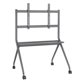 Ewent EW1542 Support mobile pour TV 50-86 pouces avec roulettes, pied universel VESA jusqu'à 800x600mm, charge 120kg