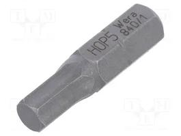 WERA Embout de tournevis Hex 5mm, 25mm