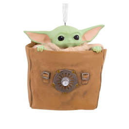Figurine décorative Grogu dans un sac en résine
