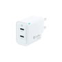 Coolbox Chargeur mural USB 35W 2 ports USB-C GaN pour smartphone et tablette