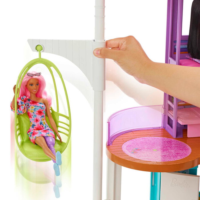 Mattel Barbie Casa Malibú 2022 - Maison de poupée avec plus de 30 accessoires
