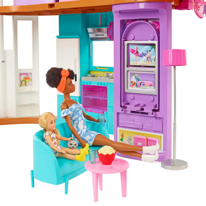 Mattel Barbie Casa Malibú 2022 - Maison de poupée avec plus de 30 accessoires