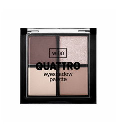 Wibo Quattro Palette de Fards à Paupières 02 - 4 Nuances - 6 g - Maquillage des Yeux pour Femmes