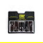 OMP Speed Jeu de 4 Vis Antivol Roues M12x1.5 Conique Long 28-55 mm Clé 17-19 Noire Din 10.9 OMPS09821201