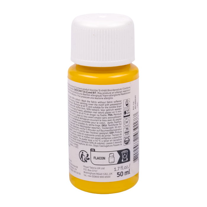 Talens Art Creation Peinture Textile Jaune Solaire 2004 - 50 ml
