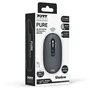 Port Designs Souris sans fil PURE 910501 pour Mac Bluetooth Rechargeable USB-C, 3200 DPI, Molette FreeWheel, Gris anthracite
