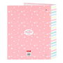 Reliure à anneaux BlackFit8 Globitos Rose A4 27 x 33 x 6 cm