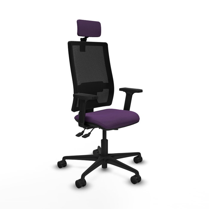 Piqueras Y Crespo Bormate Chaise de bureau avec mécanisme asynchrone, Violet et Noir Piqueras Y Crespo Bormate Chaise de bureau avec mécanisme asynchrone, Violet et Noir