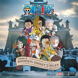 Mighty Jaxx One Piece Freeny's Hidden Dissectables Marines Edition Figurine Vinyle Blind Box Display (6)