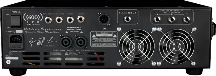 ASHDOWN Cabezal Bajo Geezer Butler H.O.D Signature - 600W pour Basse