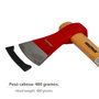 WOLFPACK LINEA PROFESIONAL Hache avec Manche Vizcaina 480 Grammes