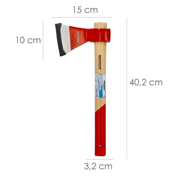 WOLFPACK LINEA PROFESIONAL Hache avec Manche Vizcaina 480 Grammes