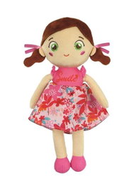 Clementoni - Poupeé de peluche Pink Lily - 28x18x5 cm - Peluche pour bébé - Langues boîte : anglais, italien, français, allemand, espagnol, néerlandais, portugais