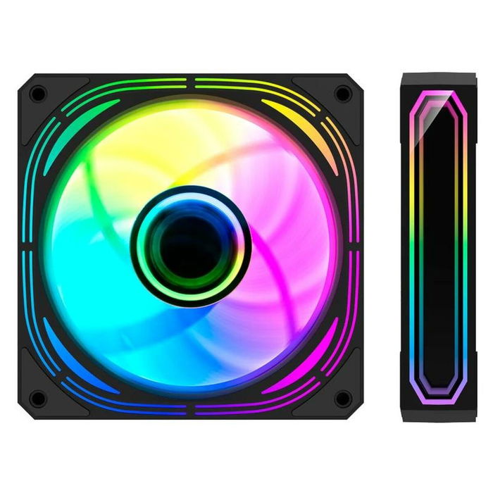 Ventillateur de cabine CoolBox KIT 4 Vent.12cm ARGB Infinity Pro Ø 12 cm