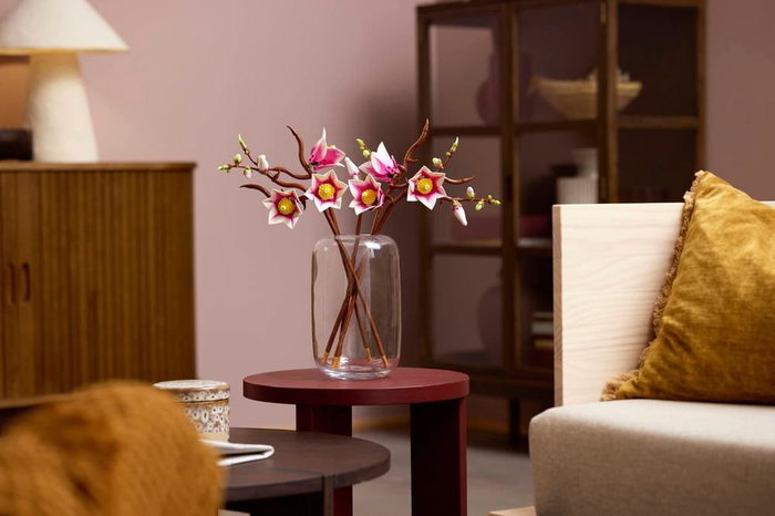 Lego Botanicals Ramas Magnolia - Set de Décoration Floral pour Adultes, Fleurs de Magnolia Rose et Blanc, 18 Ans et Plus