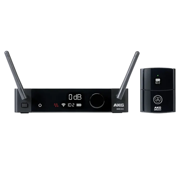 AKG SR300 HT300 Set Microphone Sans Fil avec Récepteur Système DMS300 2,4 GHz 24 Bits AKG SR300 HT300 Set Microphone Sans Fil avec Récepteur Système DMS300 2,4 GHz 24 Bits